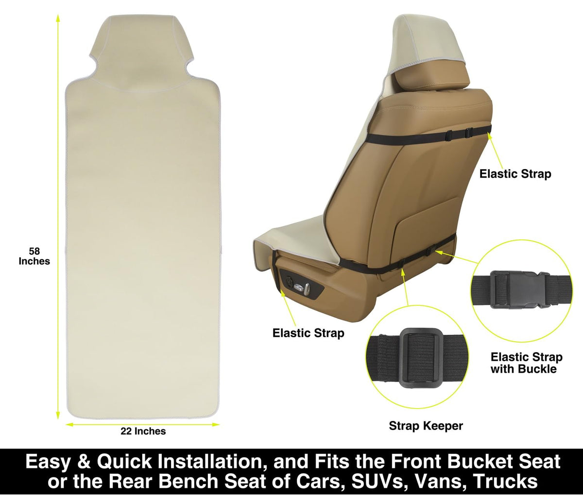vshield back bench seat installed demonstrating universal fit