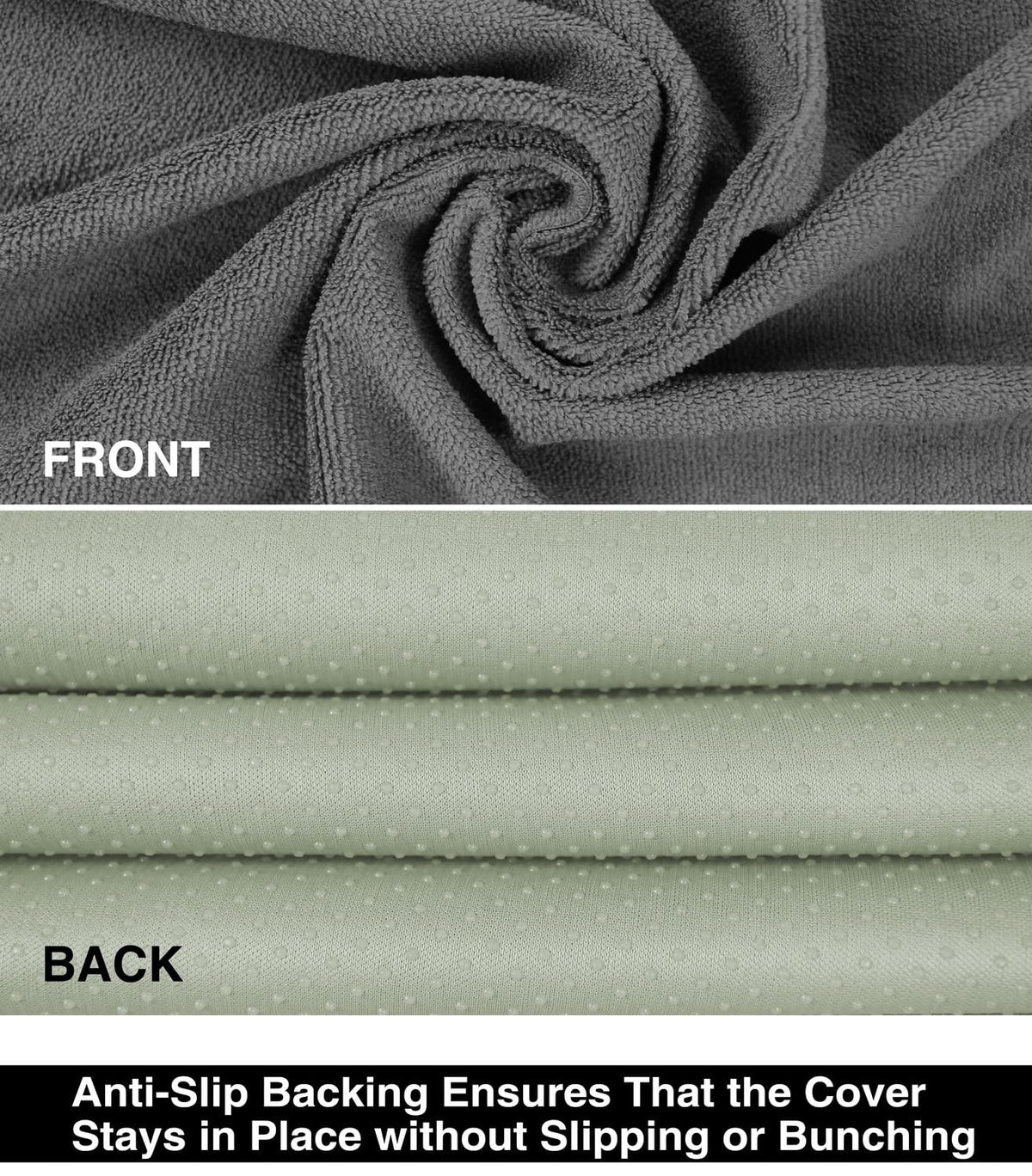VSHIELD anti-slip backing detail preventing cover movement for safety