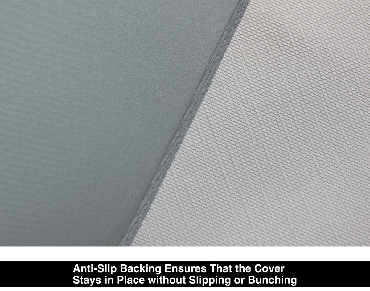 VSHIELD non-slip backing closeup illustrating stable, no-bunching performance