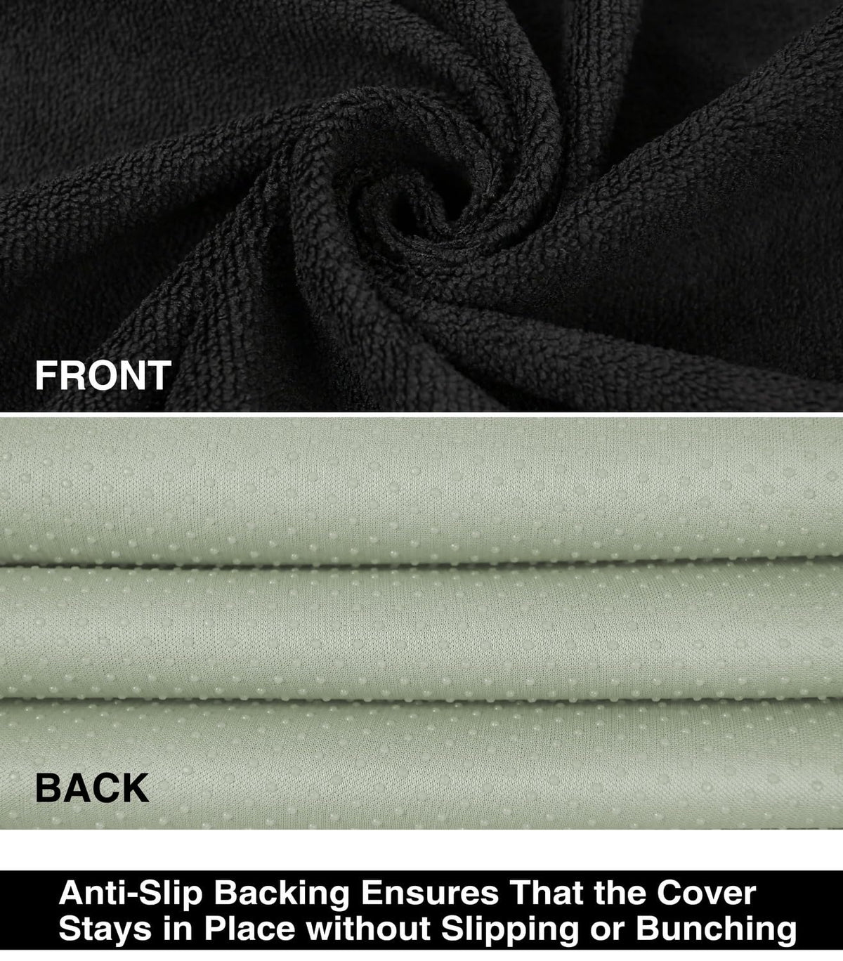 VSHIELD non-slip backing detail keeps cover securely in place