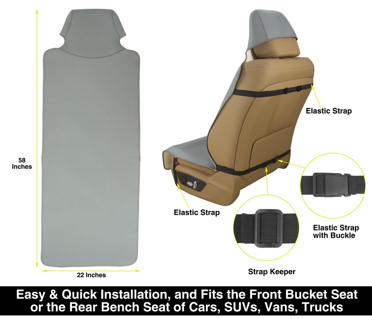 VSHIELD seatbelt pad detail showing added comfort and sweat protection