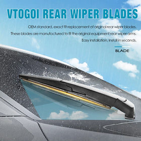 VTOGOI lifestyle driving shot of MDX clearing rain for safer road visibility