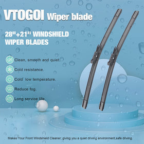 VTOGOI close-up of natural rubber edge showing smooth streak-free wipe
