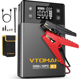 VTOMAN X1 front view showing ports and robust design for reliable starts