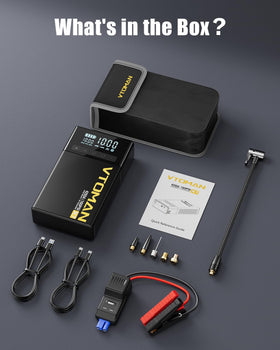 VTOMAN pump nozzles and tubing displayed for inflating balls, mattresses and tires