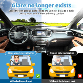 VTVWNM dashboard cover placed in Sorento interior demonstrating easy no-tool installation