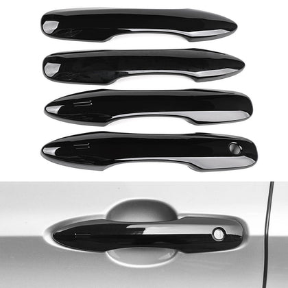 VTVWNM front view glossy black handle cover showing clean fit and upgraded look