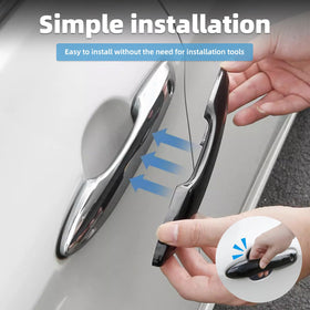 VTVWNM installed on car door in driveway showing enhanced curb appeal