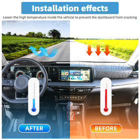 VTVWNM mat beside ruler showing precise fit for Nissan Kicks dashboards