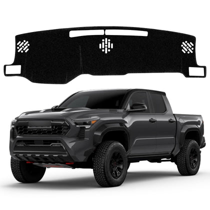 VTVWNM front view of dash cover fitting Toyota Tacoma, protects from UV