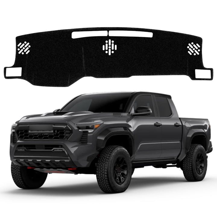 VTVWNM front view of dash cover fitting Toyota Tacoma, protects from UV