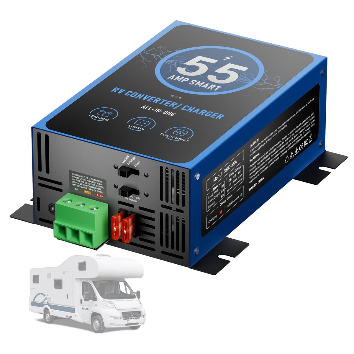 VUFUMSY front view of converter showing controls and sturdy housing benefits reliability
