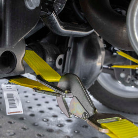 VULCAN cordura wear pad close-up protecting rim finishes and resisting abrasion