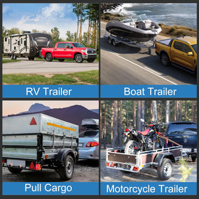 vullteeon in use on truck and trailer illustrating secure towing stability