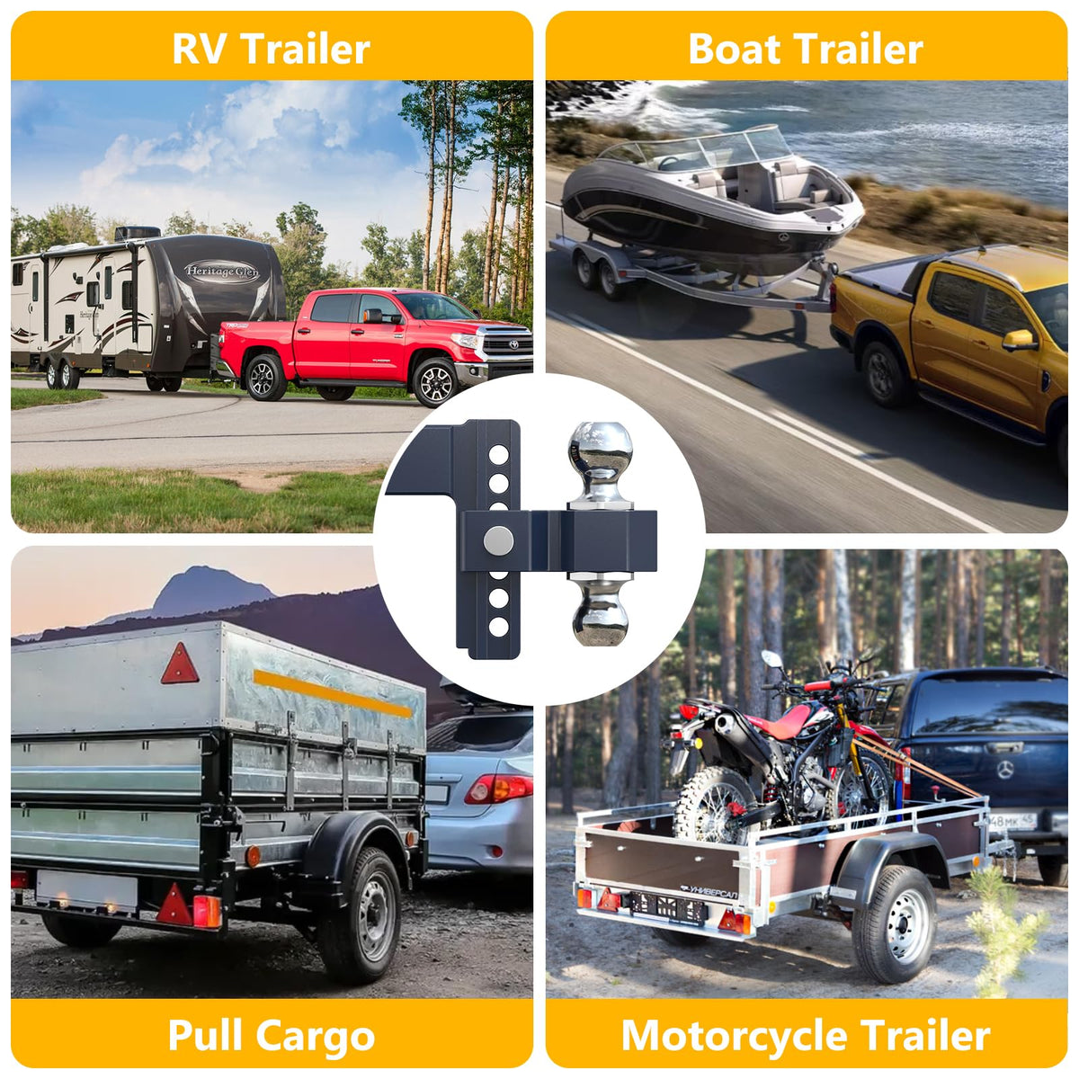 vullteeon lifestyle truck towing showing trailer level and safer handling