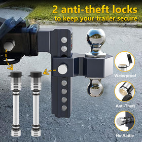 vullteeon rubber O-rings reducing rattle showing quieter tow benefit
