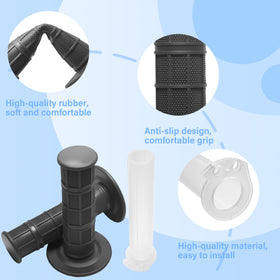 VUOZIP handlebar 14mm bored end detail, ready for handguards and bar-end accessories