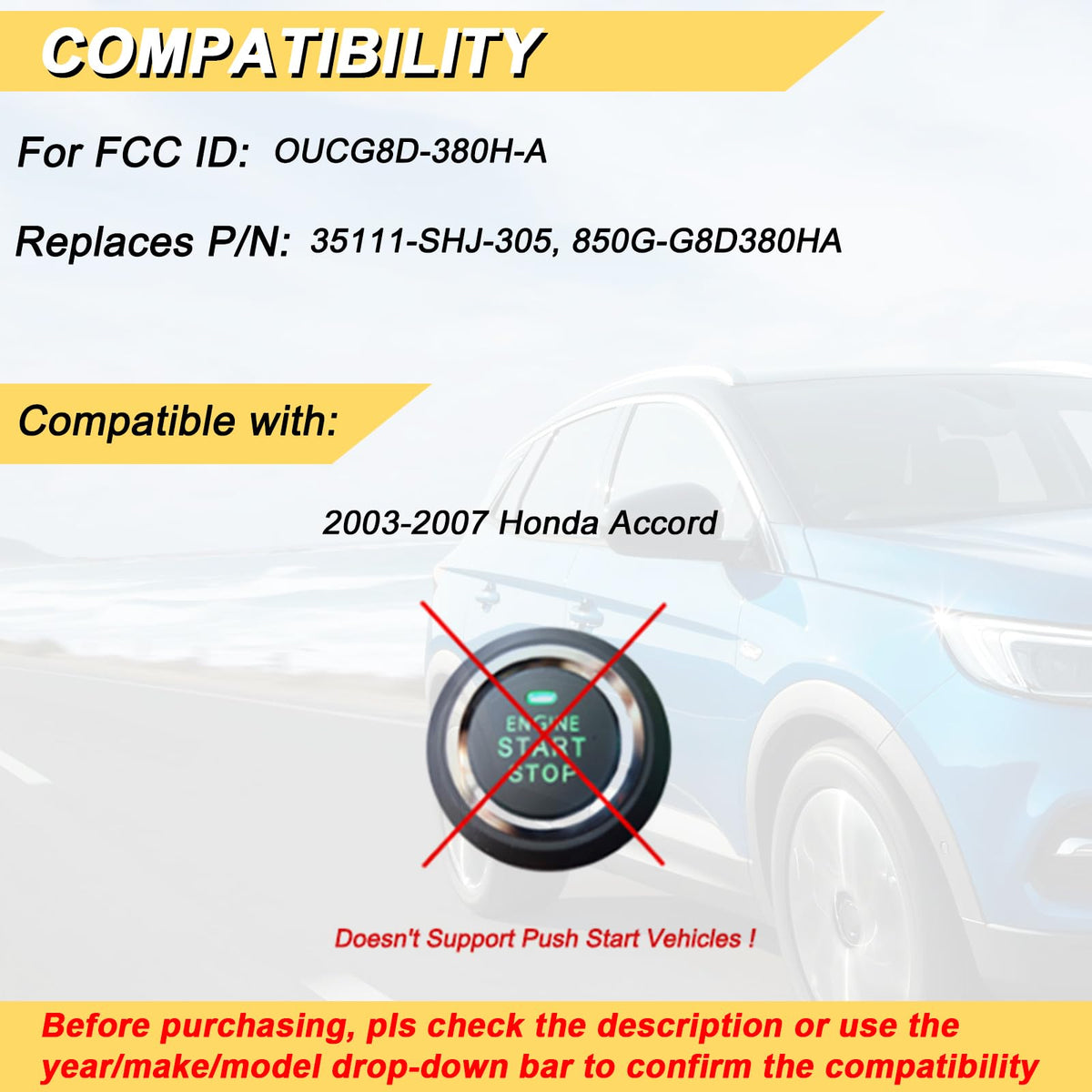 Vurkcy back label showing FCC ID and part numbers for verification