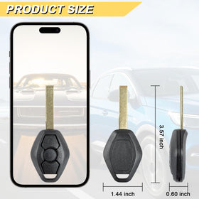 Vurkcy buttons and key blade slot visible for easy identification and locksmith cutting