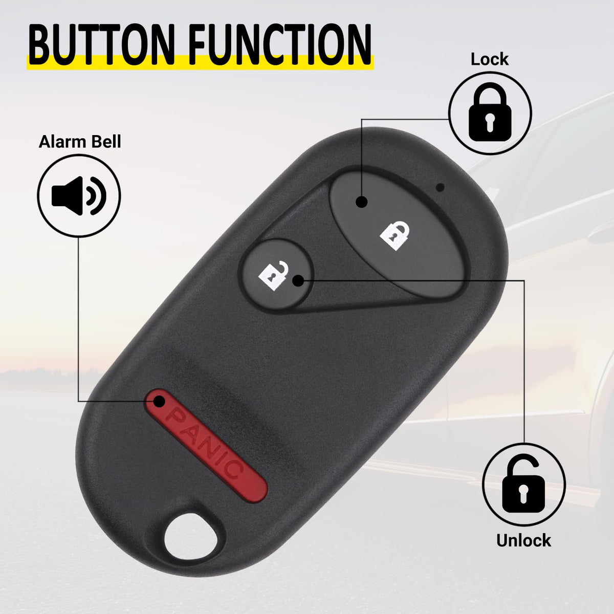 Vurkcy closeup of buttons showing tactile finish and easy-press benefit