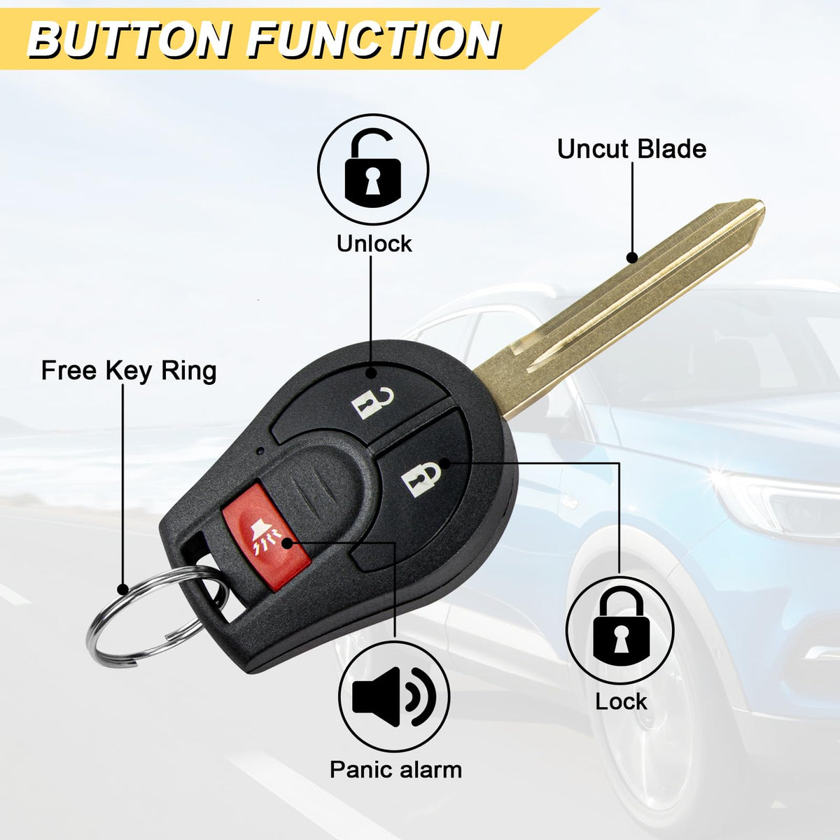 vurkcy close up of three buttons showing tactile feel and reliable operation benefit