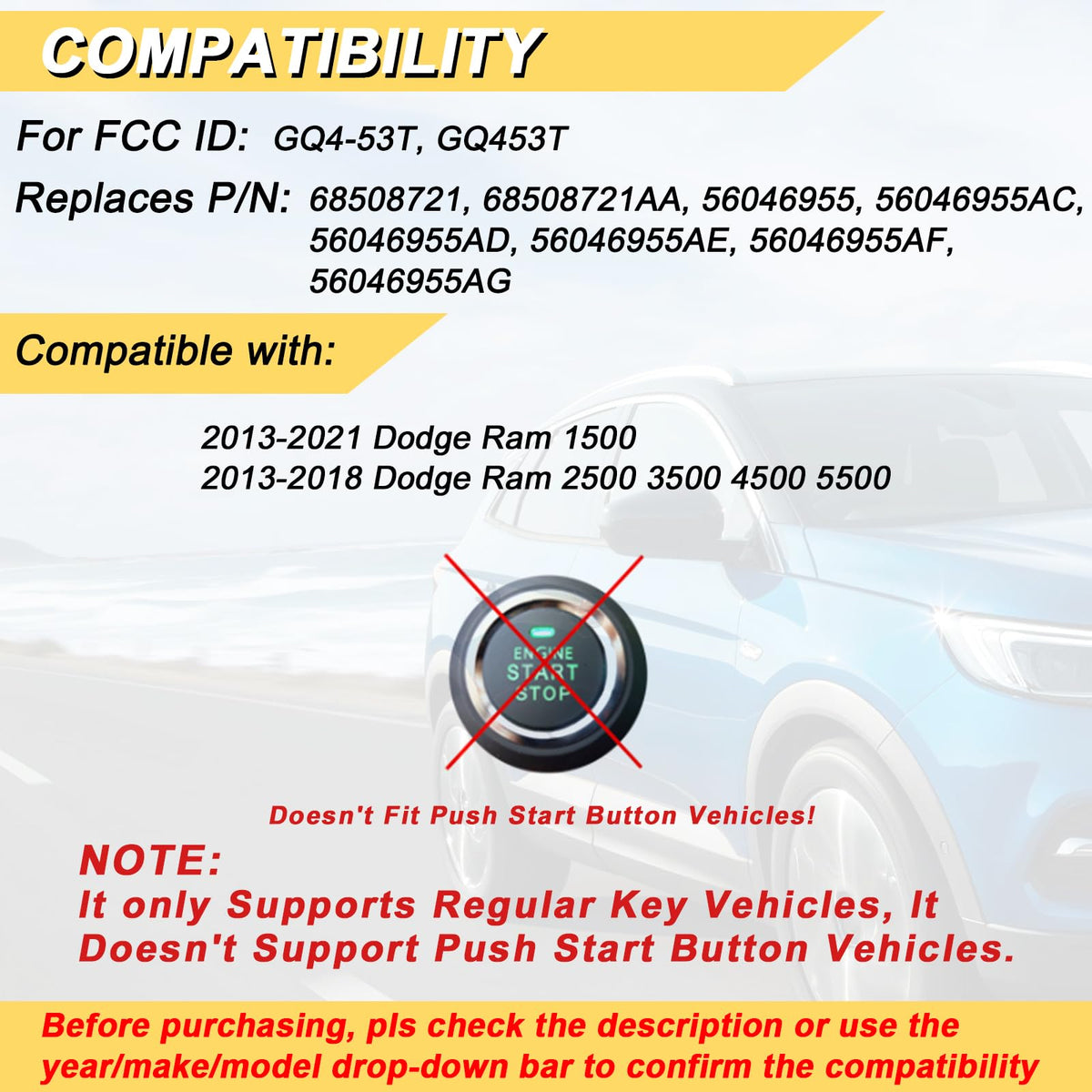 Vurkcy close-up of buttons and FCC label confirming model compatibility benefit