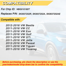 Vurkcy rear label closeup displaying part numbers and FCC ID for verification