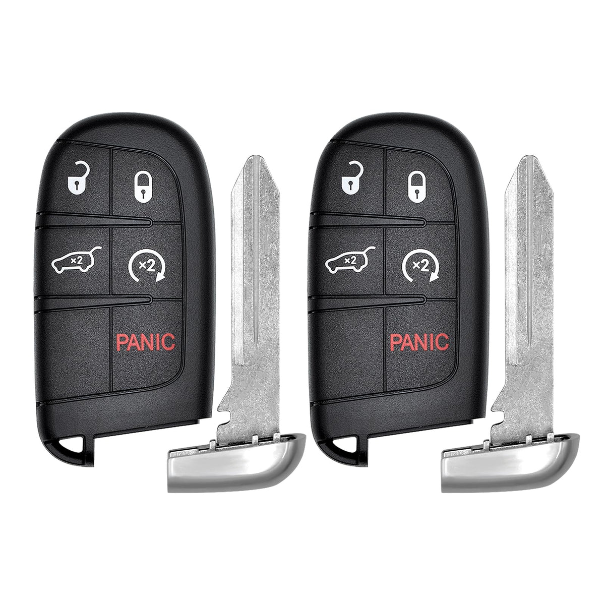 Vurkcy front view of key fob showing buttons and OEM fit benefit