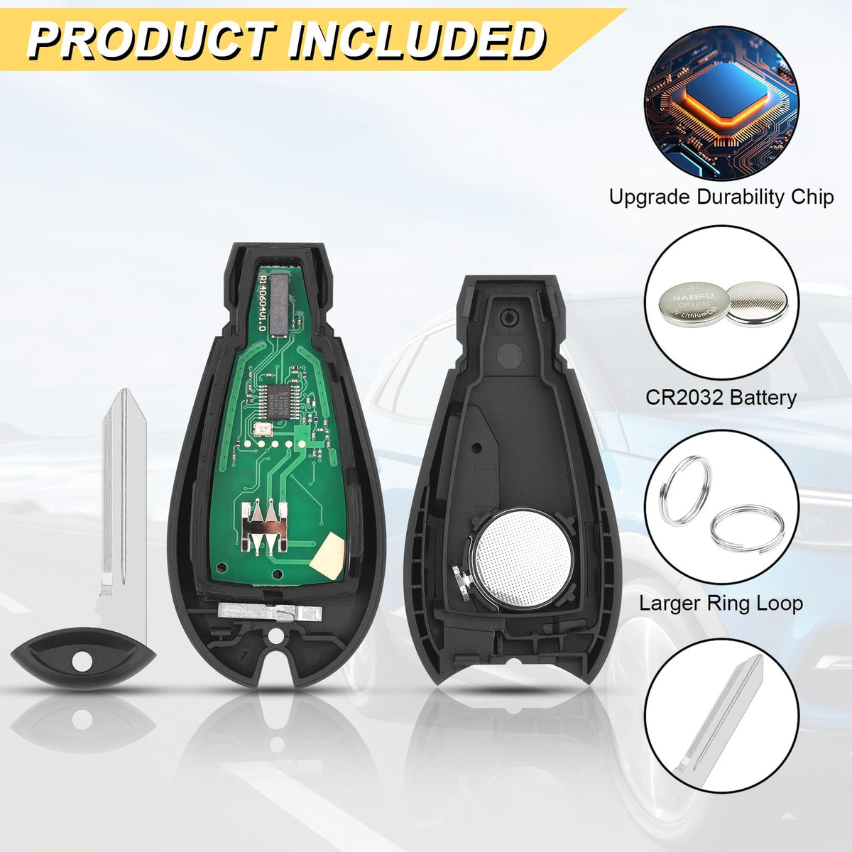 Vurkcy fob held in hand demonstrating compact size and pocket convenience