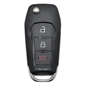 Vurkcy front view of replacement Ford key fob showing three buttons and brand fit benefits