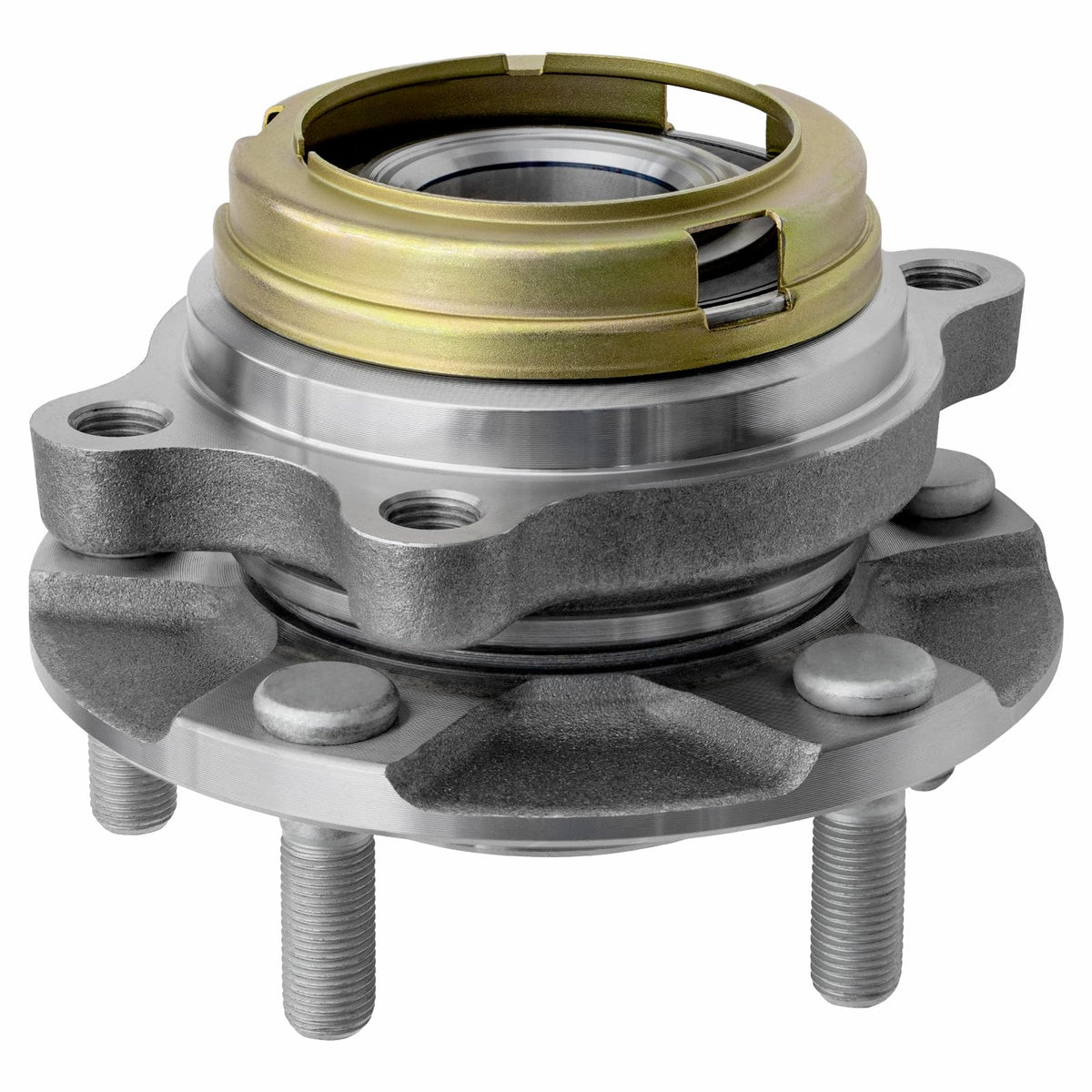 Vurkcy front hub assembly front view showing fitment and durability benefits