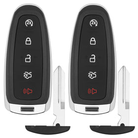 Vurkcy front view of replacement key fob pair showing buttons and brand, clear replacement benefit