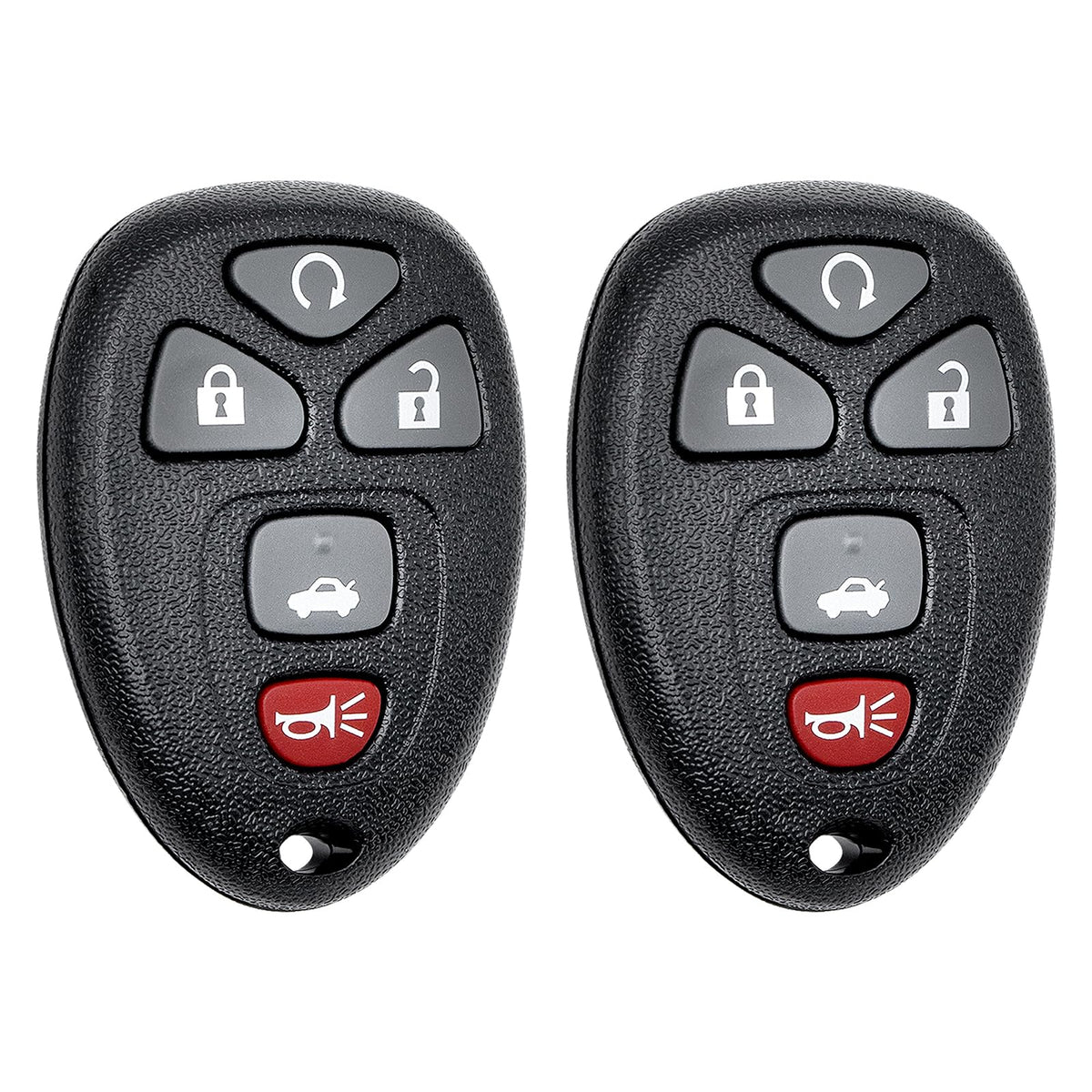 Vurkcy front view of two remotes showing pack and compatibility details, clear fit confirmation