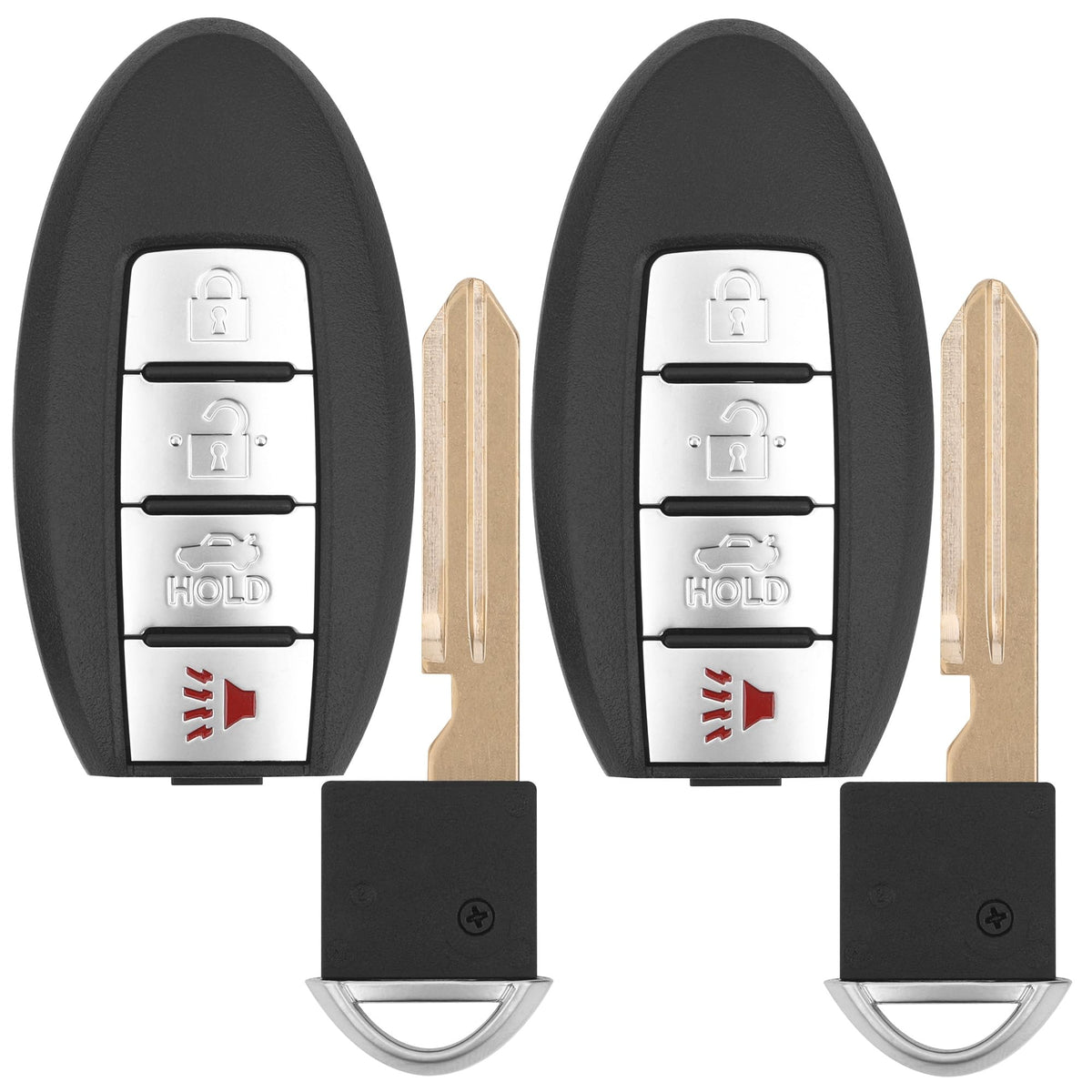 Vurkcy front view of key fob showing buttons and compact benefit