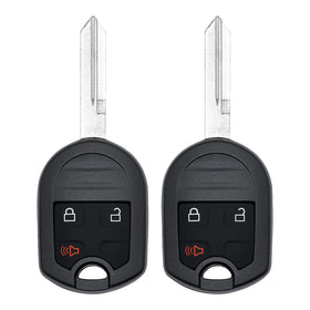 Vurkcy front view of two replacement key fobs showing buttons and fit benefits