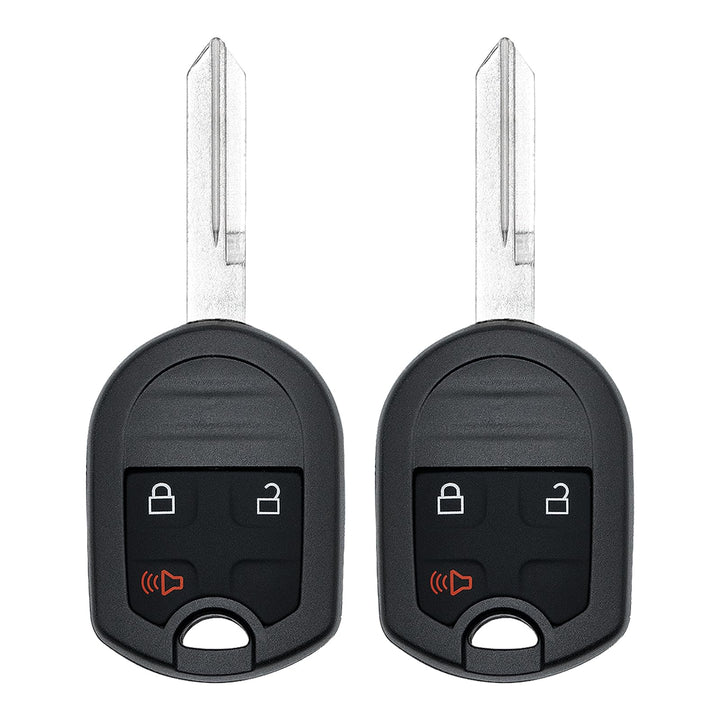 Vurkcy front view of two replacement key fobs showing buttons and fit benefits