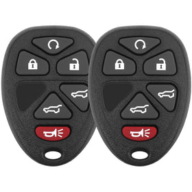 Vurkcy front view of two replacement key fobs showing ready-to-program convenience
