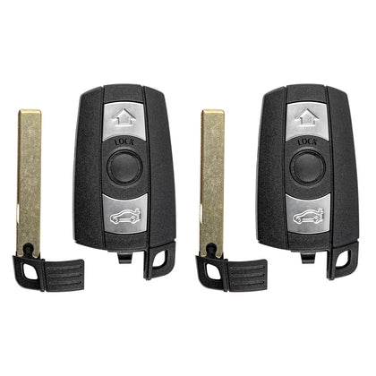 Vurkcy front view of two key fobs showing buttons and OEM fit
