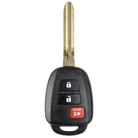Vurkcy front view key fob showing button layout and quick replacement benefit