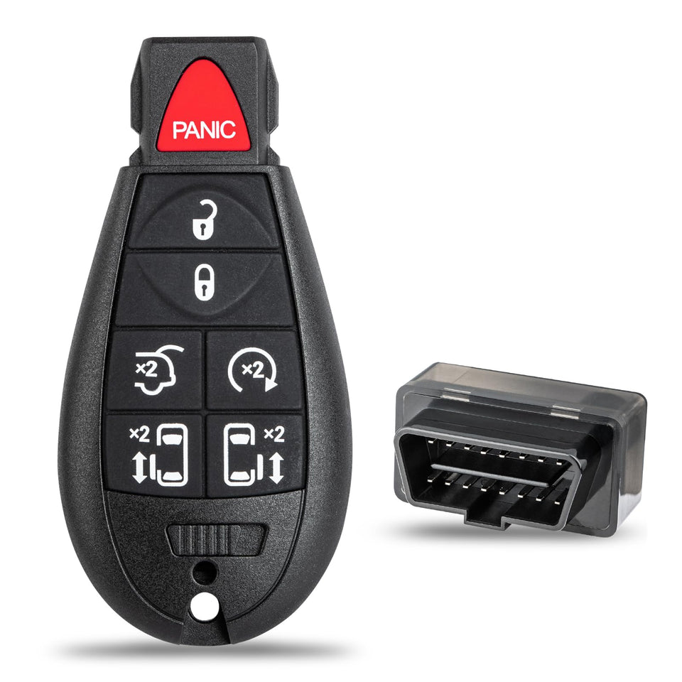 Vurkcy front view key fob showing buttons and ready-to-program convenience