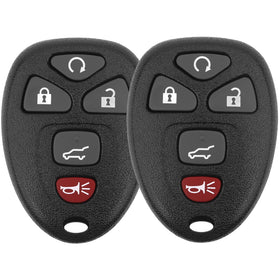 Vurkcy front view of two key fobs showing full buttons for quick replacement