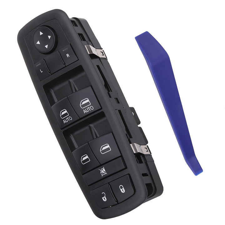 Vurkcy front view master window switch showing layout and easy fit benefit