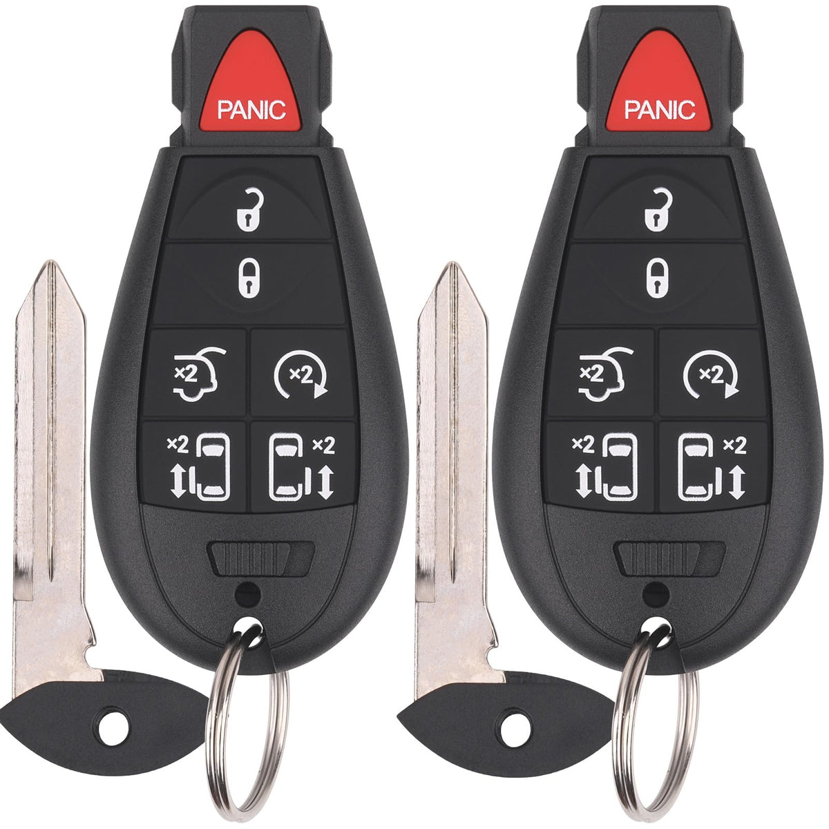 Vurkcy front view pack of 2 showing button layout and quick replacement benefit