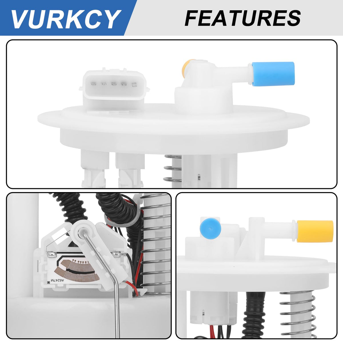 Vurkcy fuel pump installed in fuel tank showing correct orientation and stability