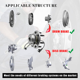 Vurkcy hub installed on a vehicle knuckle illustrating ease of direct bolt-in replacement