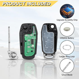 Vurkcy key fob in car near dashboard showing compatibility and convenient access