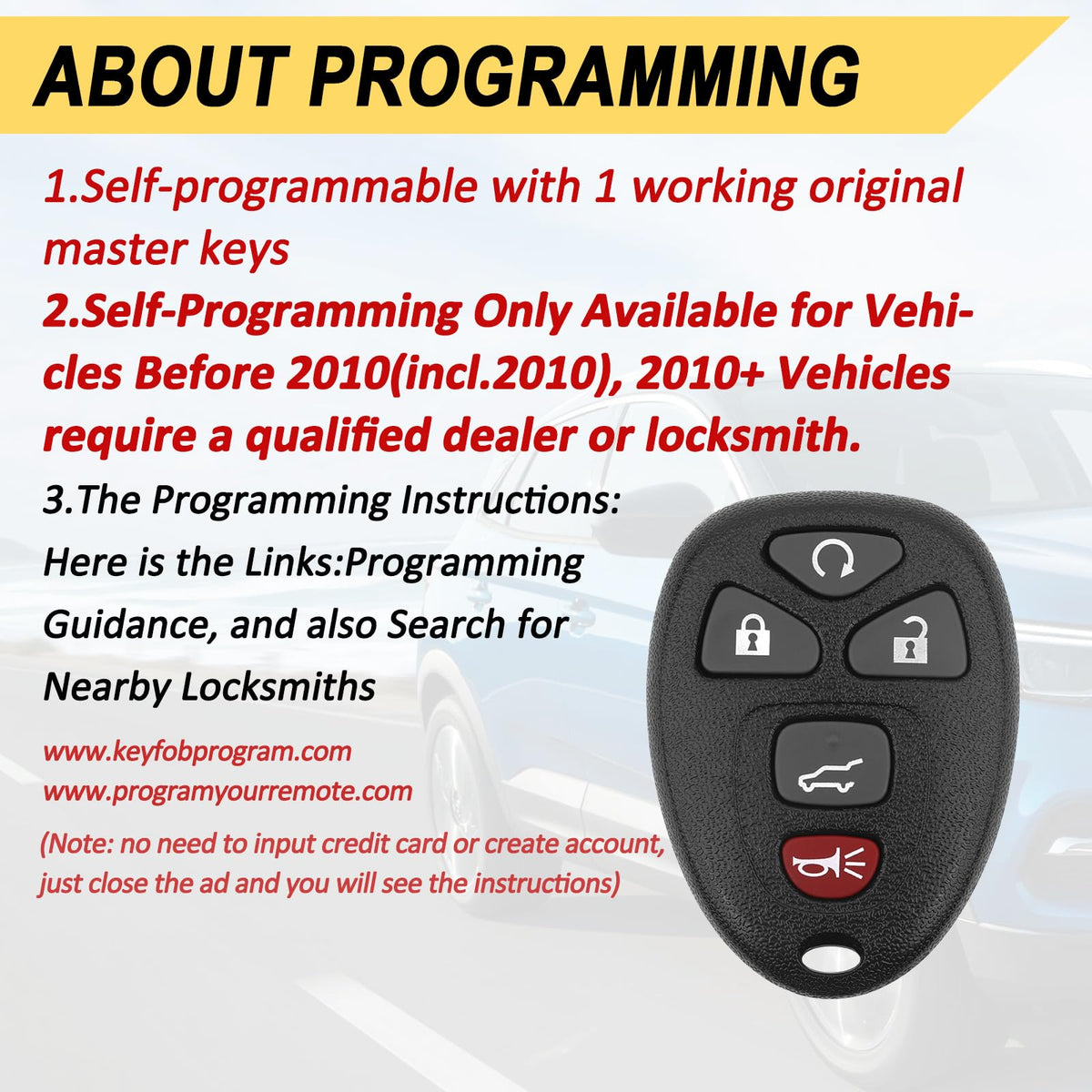 Vurkcy held during on-car programming to show how owners can set remotes