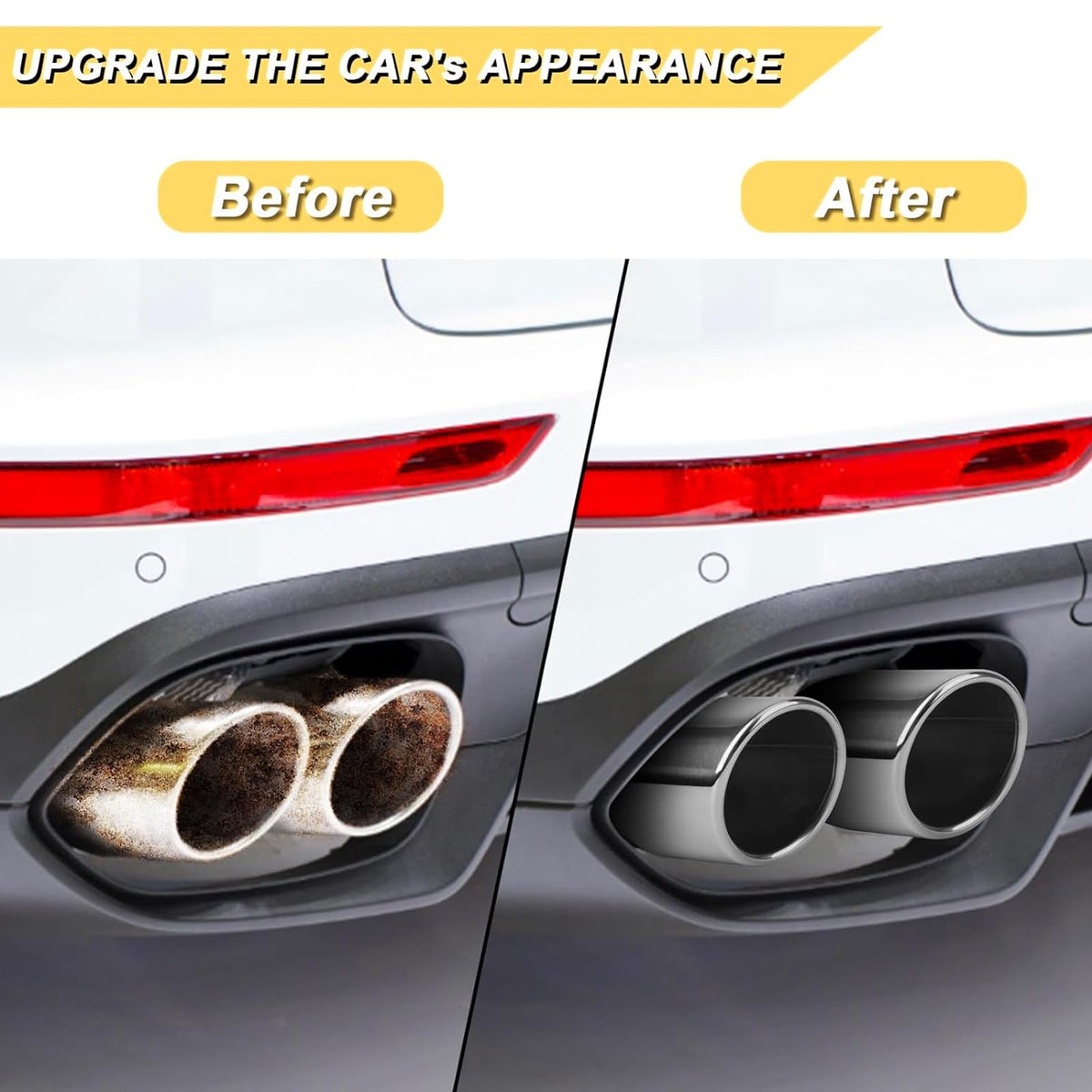 Vurkcy installed on car rear illustrating bolt-on fit and improved look