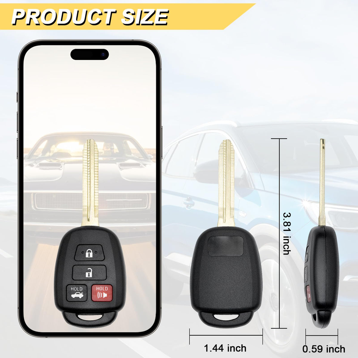 Vurkcy exposed key blade and edge profile for accurate cutting reference