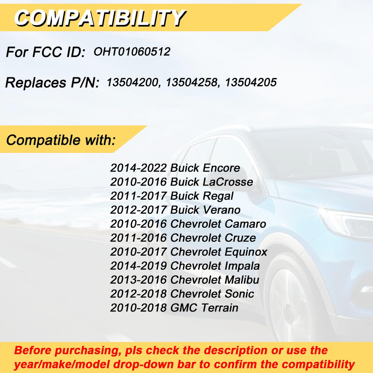 Vurkcy rear label closeup showing FCC ID and fitment clarity